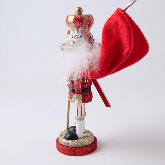Kurt Adler Hollywood by Holly Adler Miniature Nutcracker 11 Inches Tall Glitter - Picture 5 of 7